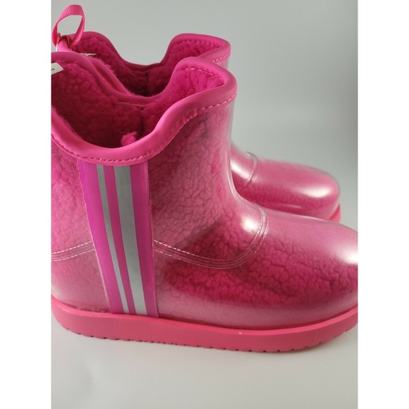 Time and Tru Other - Children's sz 3 Classic Clear Mini Rock Rose Pink Waterproof Sherpa Winter Boot
